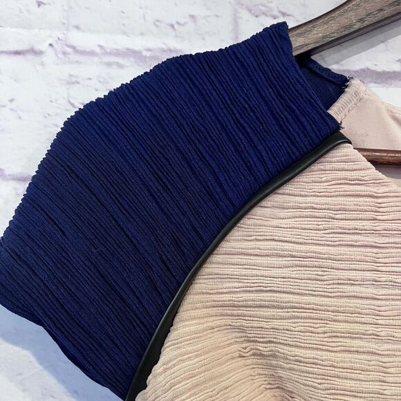 Anthropologie Maeve Danita Color Block Crepe Sheath Dress Size 0 Short Sleeve - Picture 5 of 12